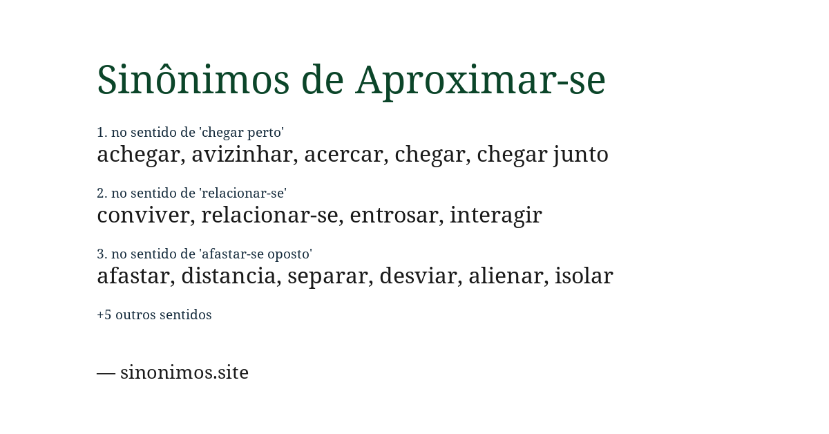 Sinônimo de aproximar-se