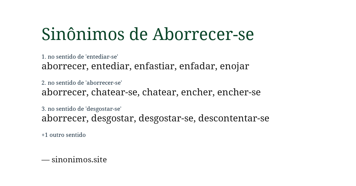 Sinônimo de aborrecer-se